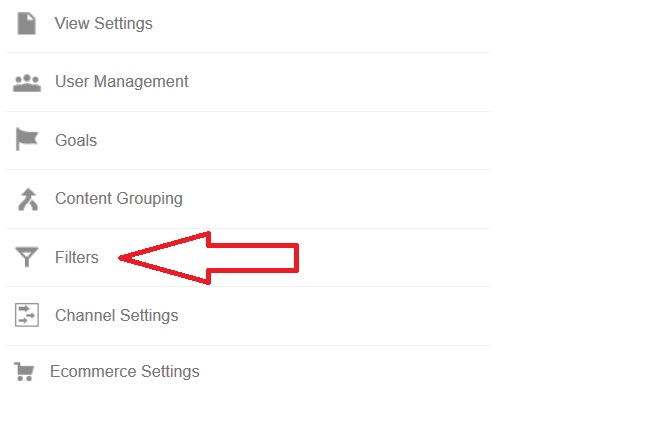 Google Analytics Filters View