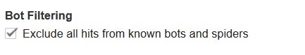 Bot Filtering Setting
