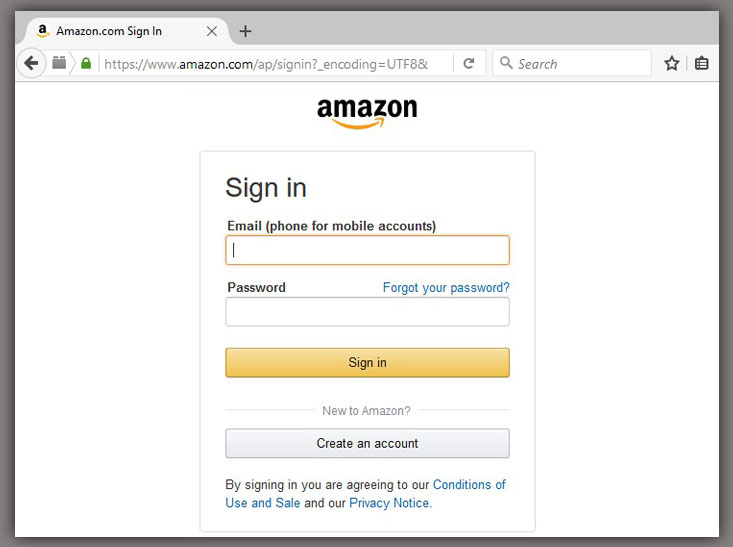 Amazon Sign In Security Icon