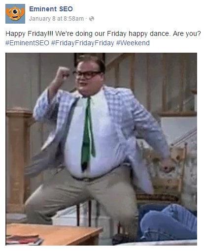 Chris Farley Dancing - Eminent SEO Facebook