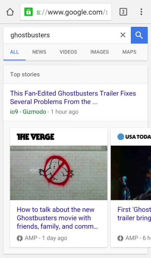 Ghostbusters Google Mobile Search - ESEO