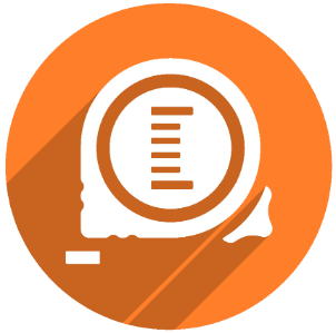 Measuring Tape Icon Orange - Eminent SEO