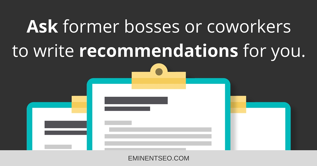 Ask For Recommendations Endorsements - Eminent SEO