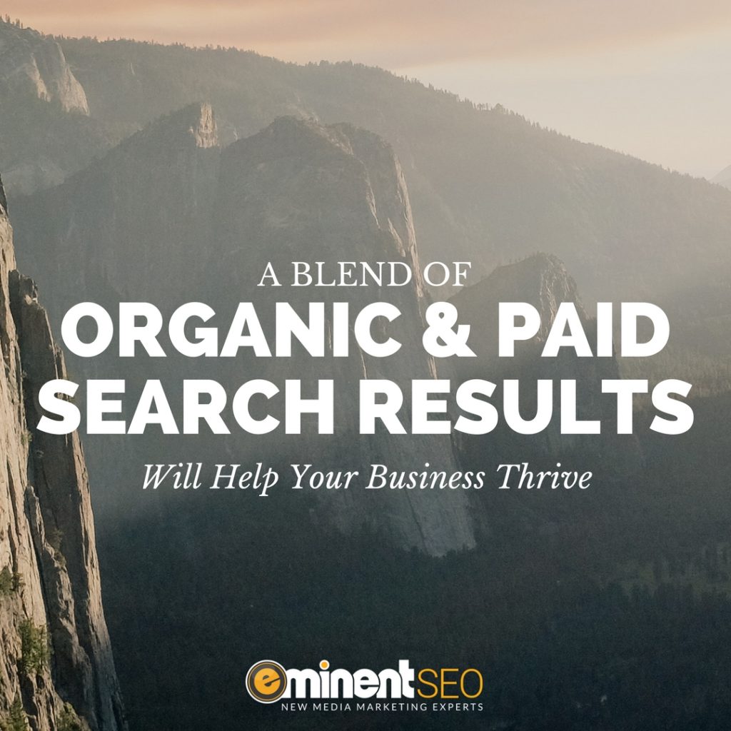 Blend Of Organic And Paid Search Results - Eminent SEO