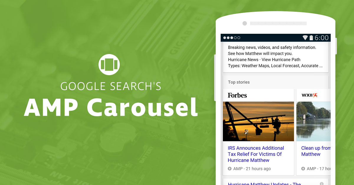 AMP Content In Google Mobile Search Carousel - Eminent SEO