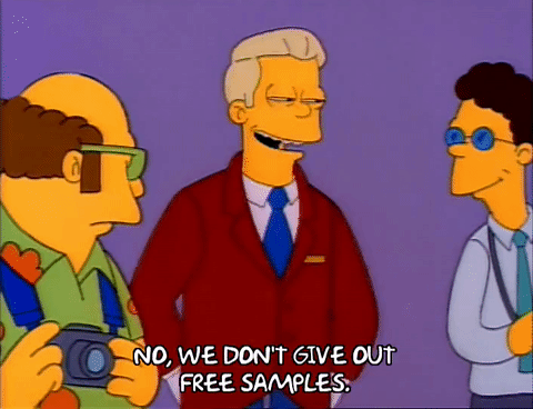 No Free Samples The Simpsons - ESEO