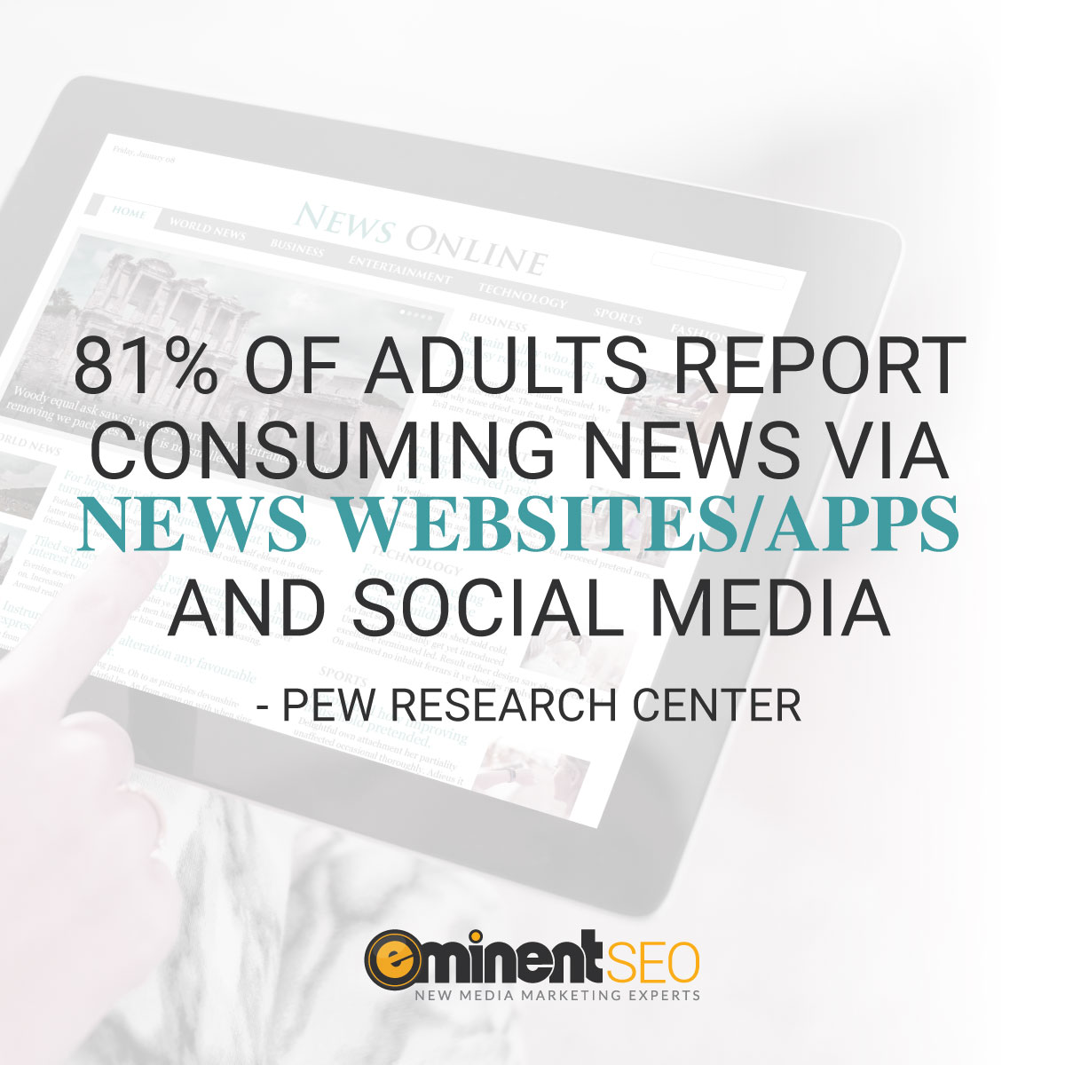 News Consumption Stats Websites Apps Social Media - Eminent SEO