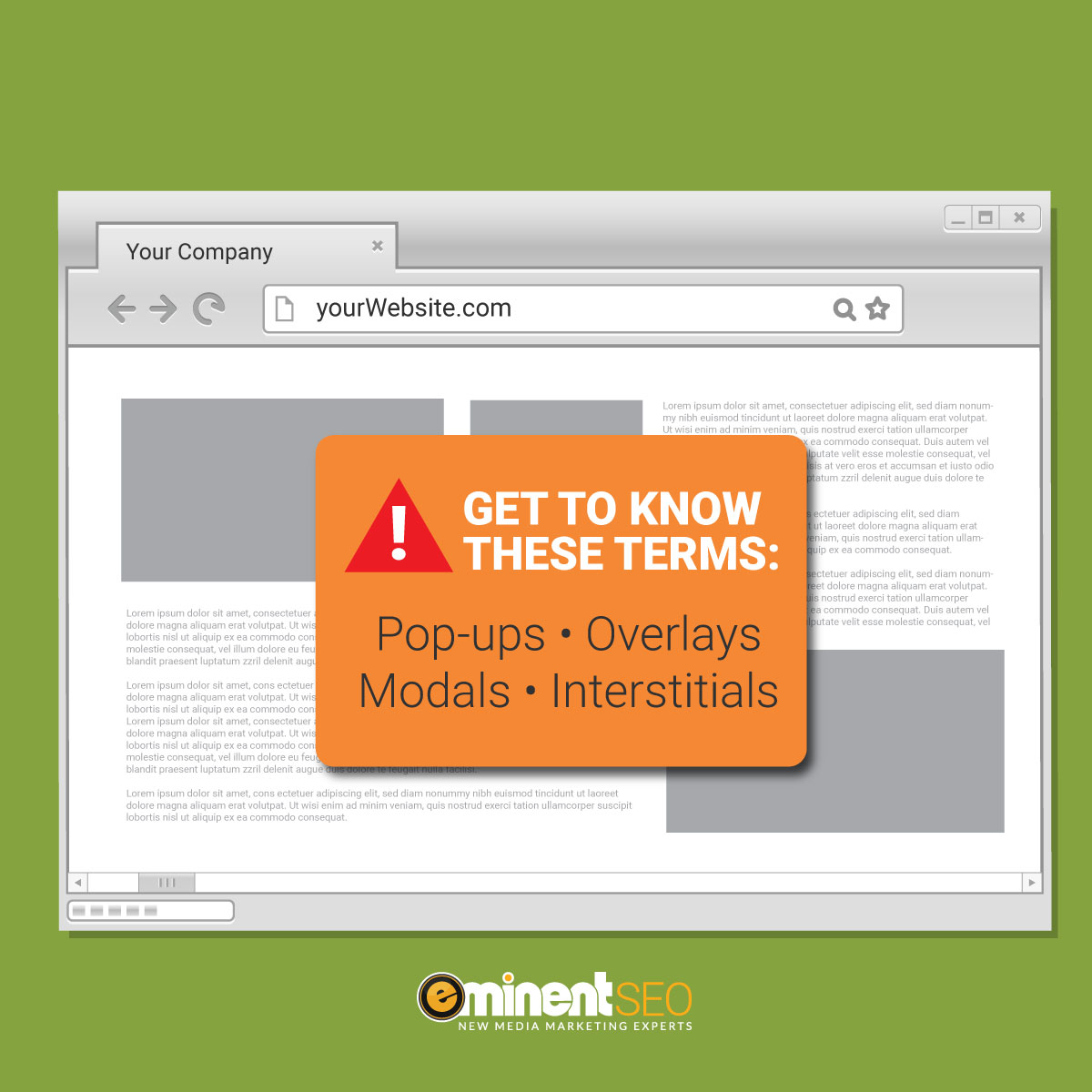 Get To Know Pop-Ups Overlays Modals Interstitials - Eminent SEO