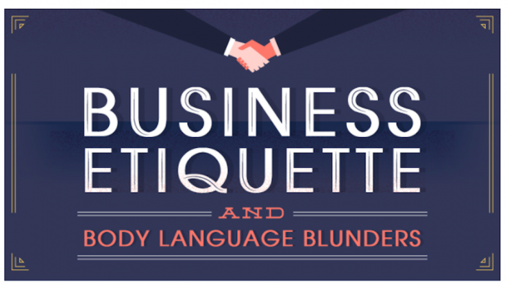 Business Etiquette And Body Language Blunders – Infographic
