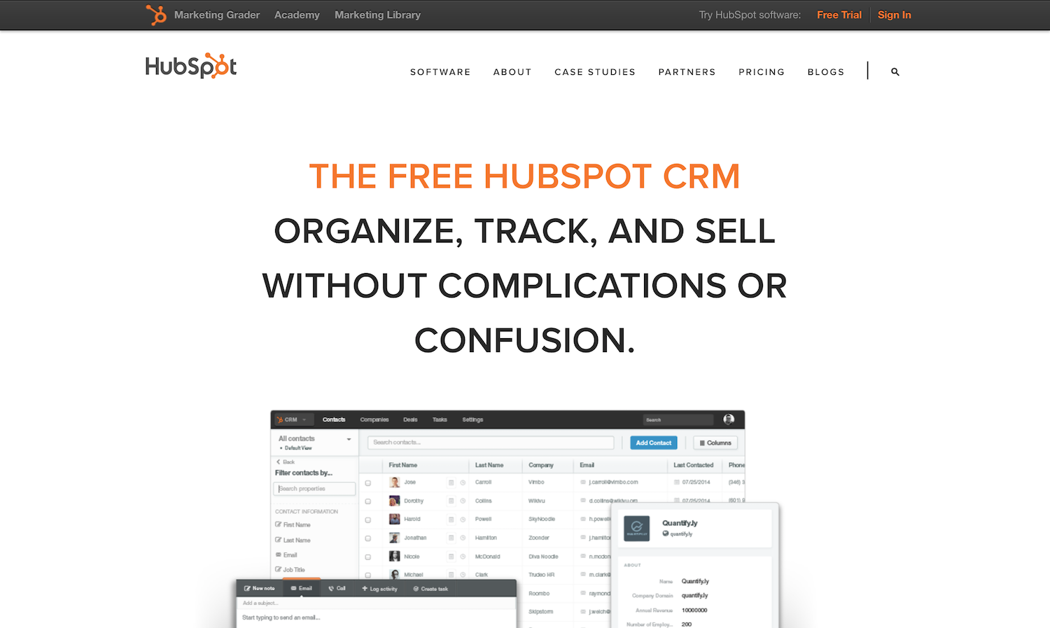 Free Hubspot CRM Landing Page - ESEO