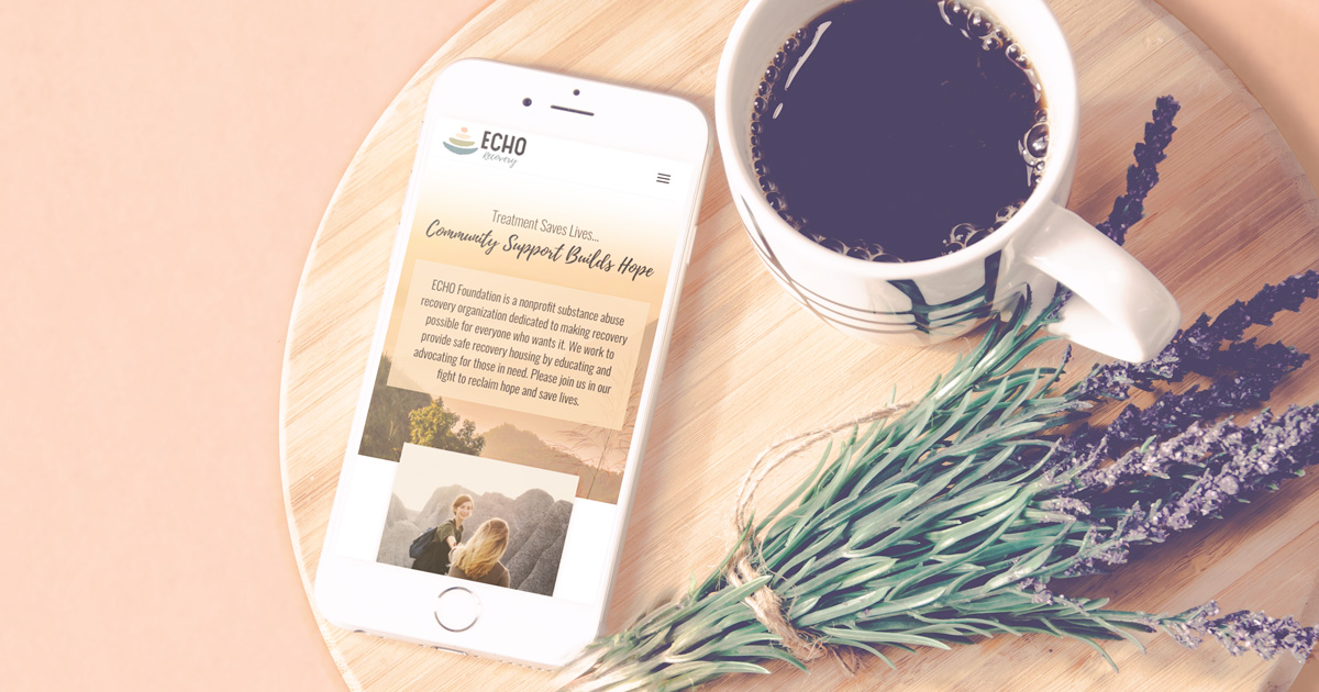 ECHO Recovery New Website Launch On iPhone - Eminent SEO
