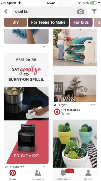 Promoted Pins by Target and Frigidaire