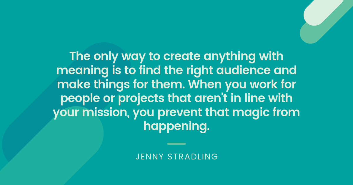 Targeting Your Smallest Viable Audience - Marketing Quote - Jenny Strdaling