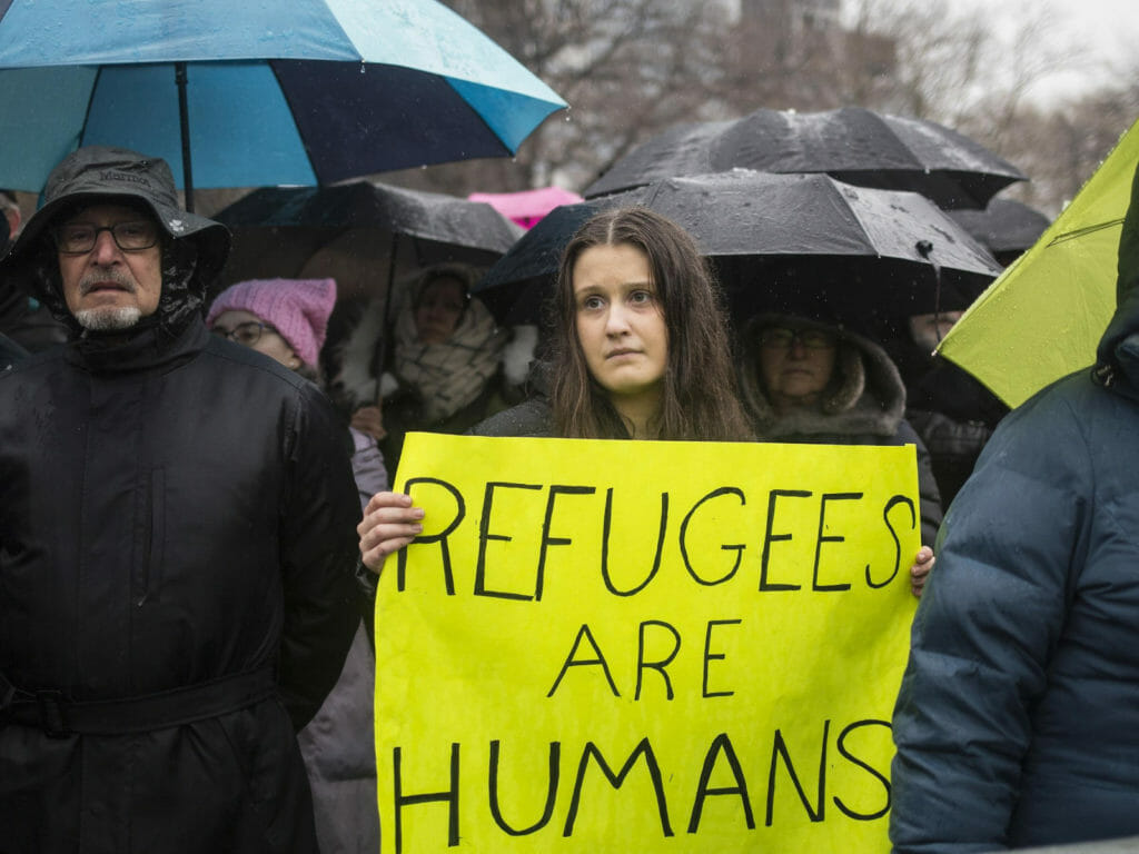 Refugees are humans 