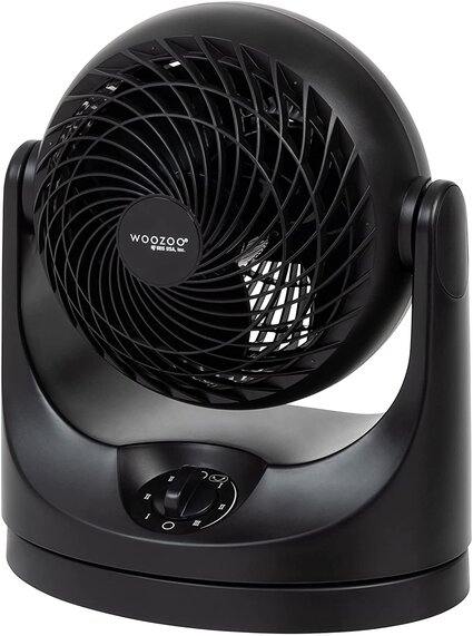 IRIS USA Whisper Quiet WOOZOO Small Oscillating Personal Air Circulating Fan