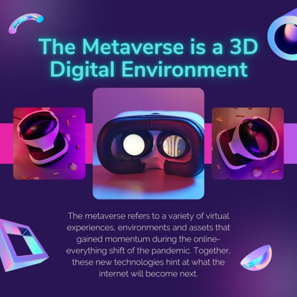 The Metaverse is a 3d Digital Environment