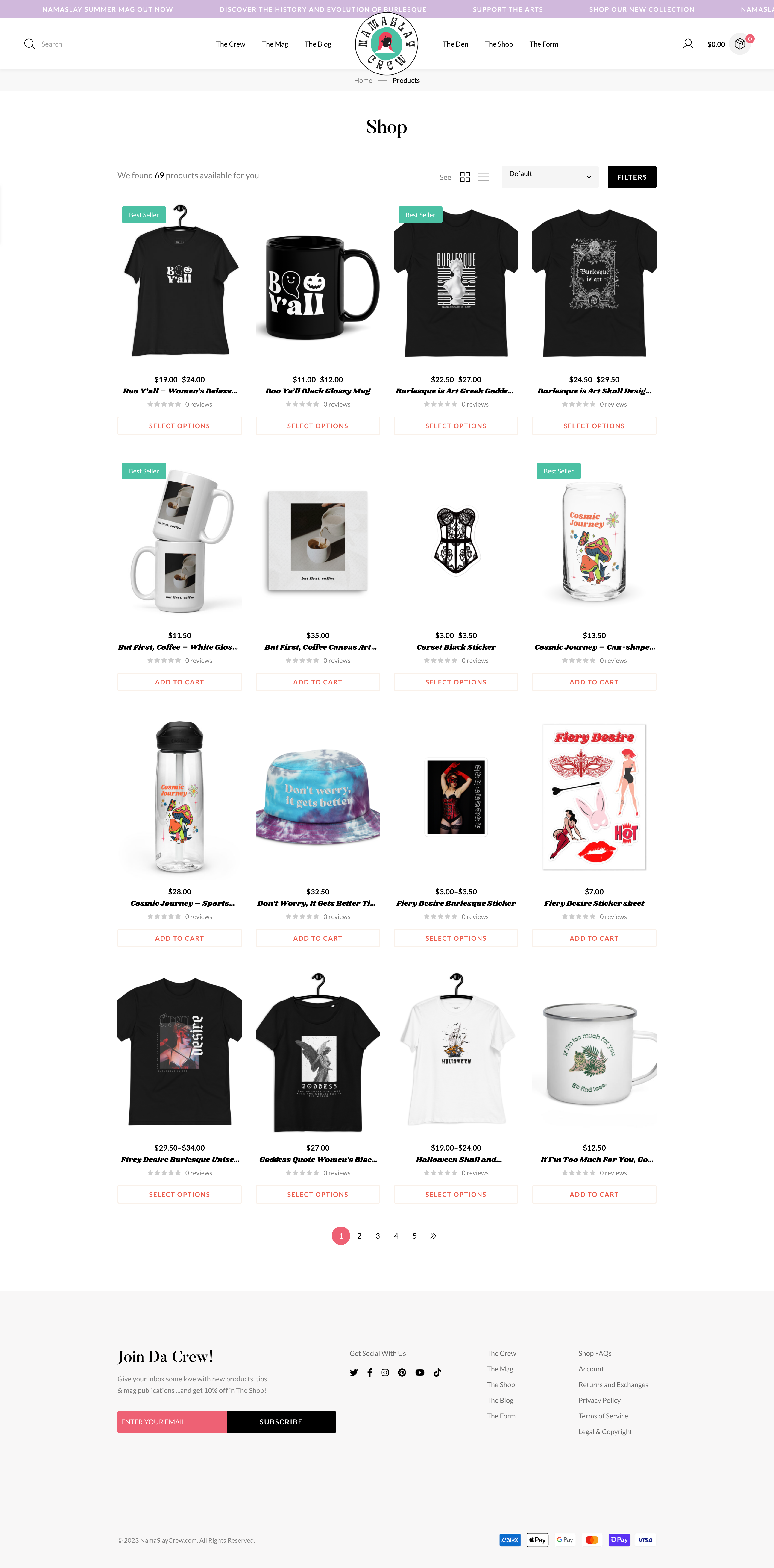 NamaSlay Crew Merchandise