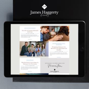 Content Writing & Management for James Haggerty Recovery