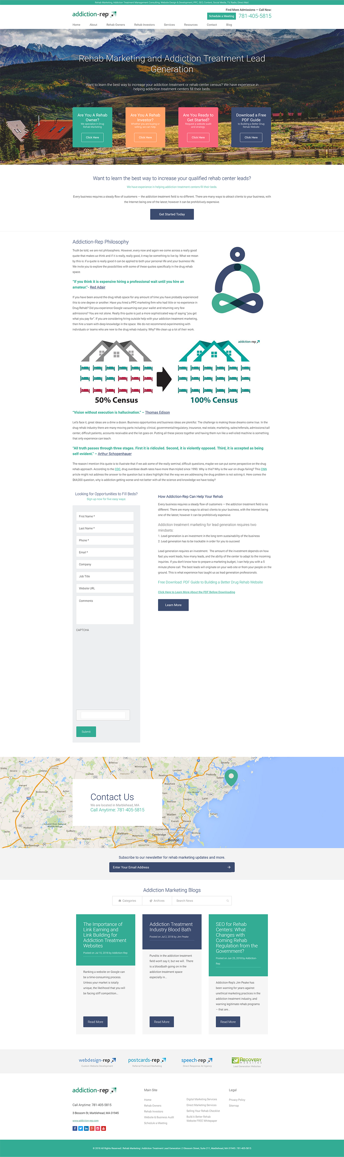 Addiction-Rep – Web Design & Development