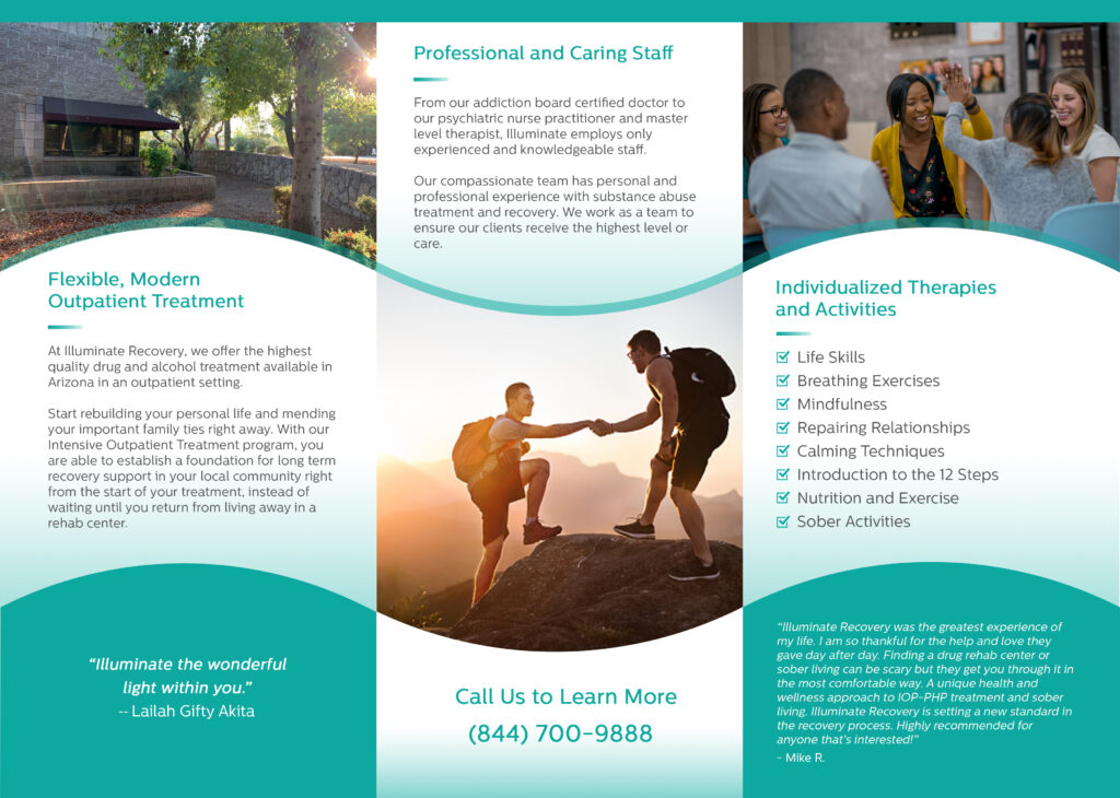 Illuminate Recovery – Print Design (Brochure)