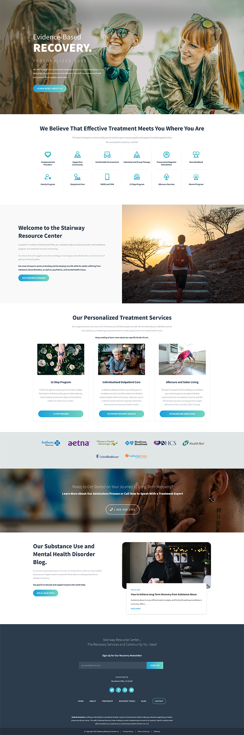 Stairway Recovery Center Web Design & Development
