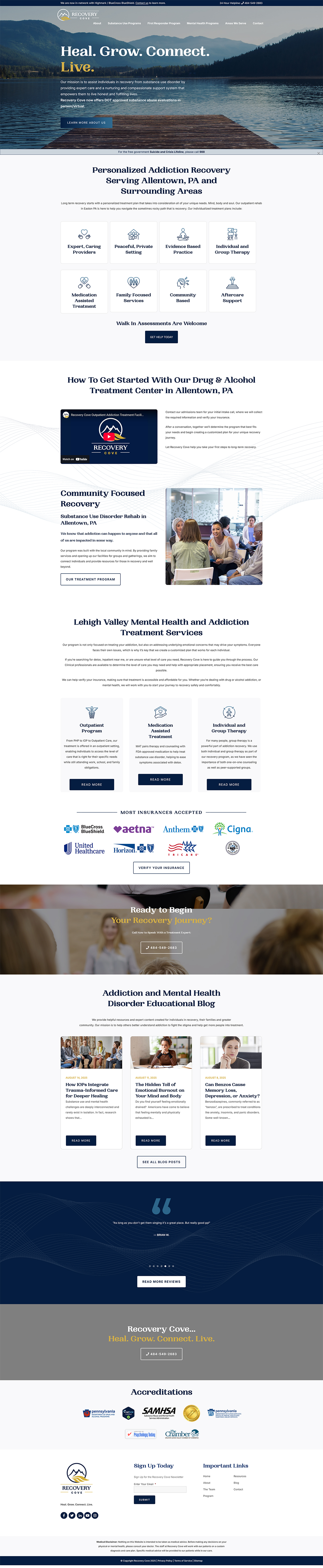 Recovery Cove Website