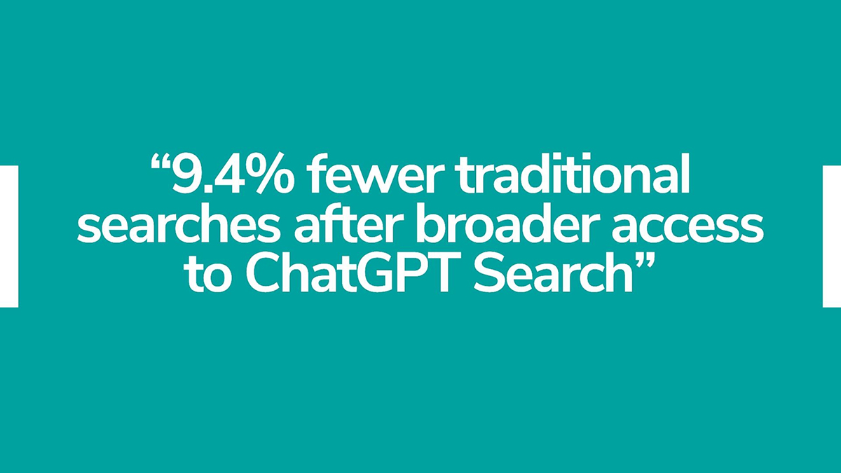 ChatGPT traditional search decline